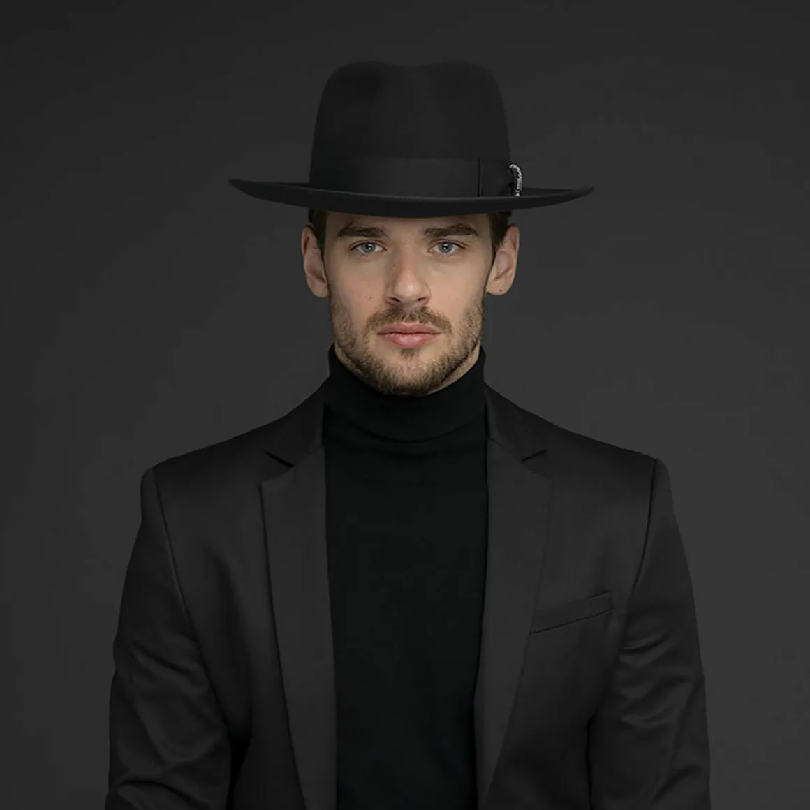 auman_5-1.webp Bailey Hats Fedoras & Trilbies | Auman Black