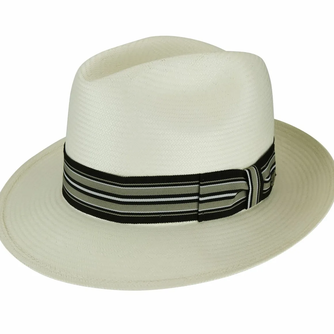 creel_0.webp Bailey Hats Made In Usa | Creel Natural/Black Taupe Stripe