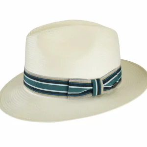 Bailey Hats Straw | Creel Natural/Black Taupe Stripe