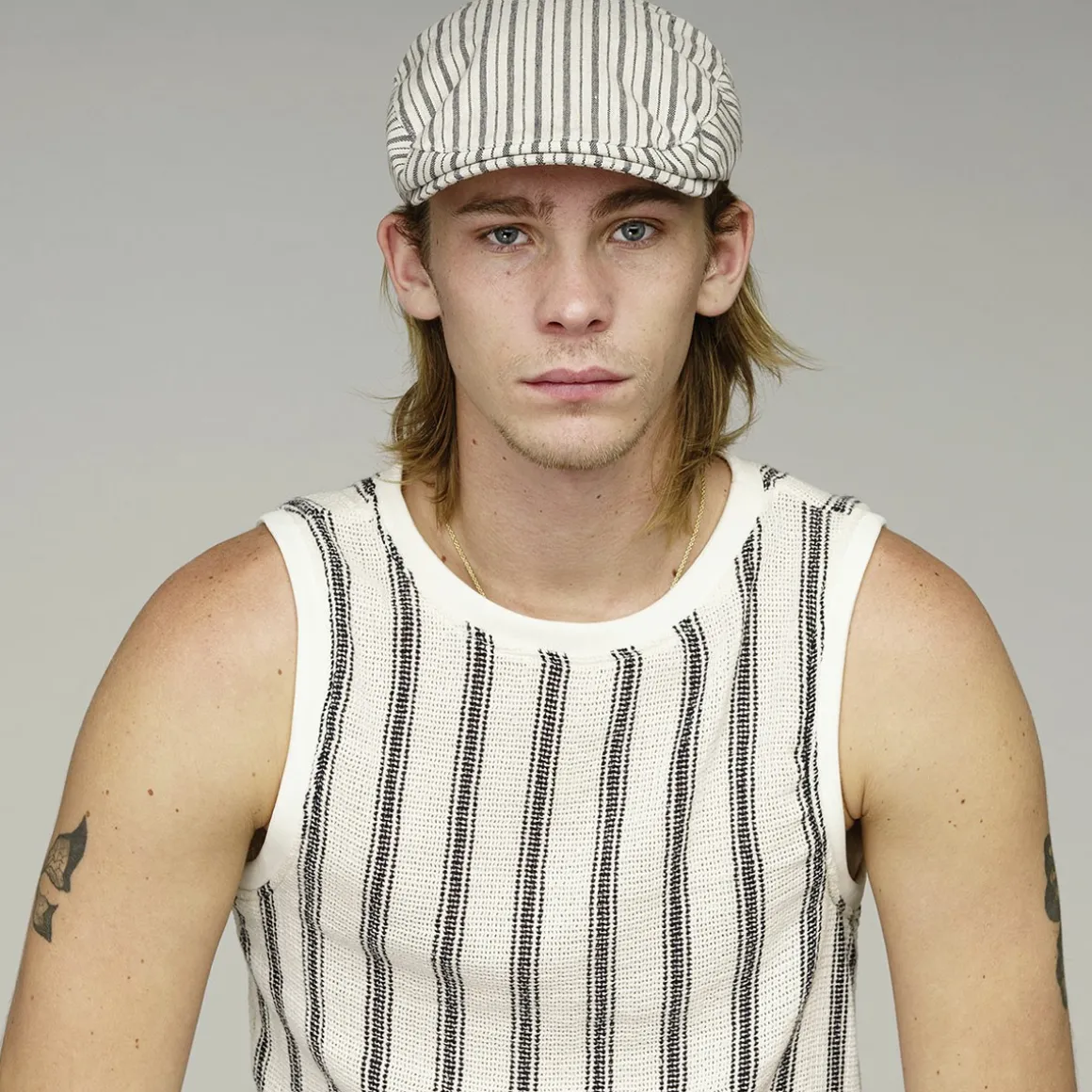 glazer_5-1.webp Bailey Hats Ivy & Flat Caps | Glazer Ash Stripe