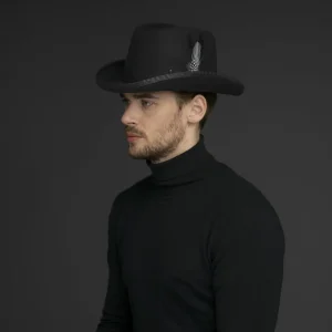 Bailey Hats Extended Sizes | Godfather Black