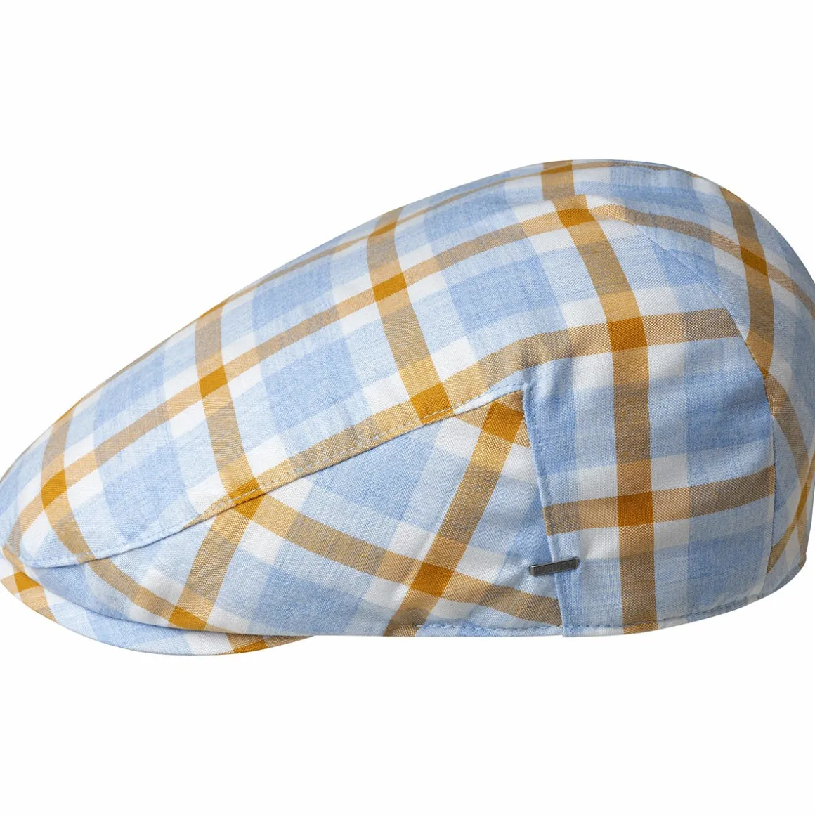 helmer_0-1.webp Bailey Hats Ivy & Flat Caps | Helmer Light Blue Plaid