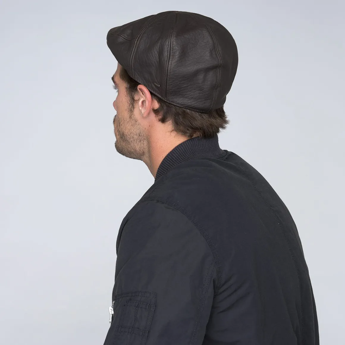 langham_3-1.webp Bailey Hats Leather | Langham Dark Brown
